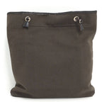 Prada Logo Tote Leather Canvas Black — view 2