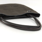 Prada Logo Tote Leather Canvas Black — view 4