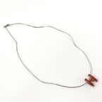 Hermes Pop Necklace Silver Orange — view 2