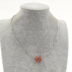 Hermes Pop Necklace Silver Orange — view 7