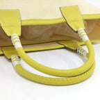Hermes Steeple 25 Tote Toile Ash Swift Lime — view 4