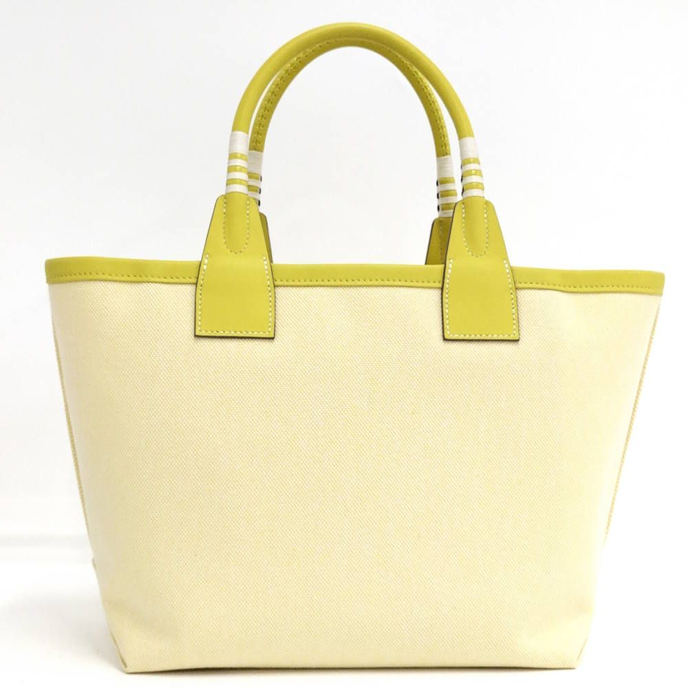 Hermes Steeple 25 Tote Toile Ash Swift Lime — view 2