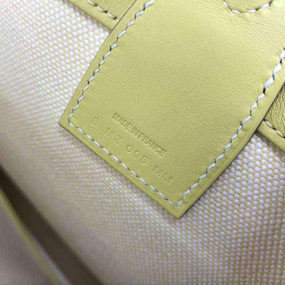Hermes Steeple 25 Tote Toile Ash Swift Lime — view 9