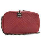 Chanel Boy Chain Shoulder Bag Leather