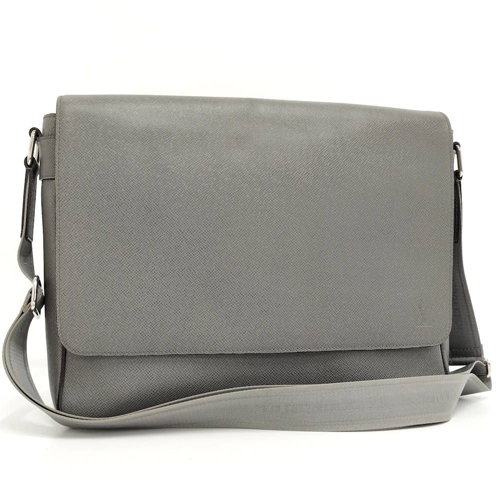 Louis Vuitton Roman MM Shoulder Bag Taiga Glacier