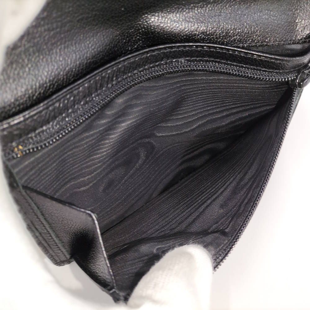 Chanel Bifold Wallet Compact Leather Black — view 7