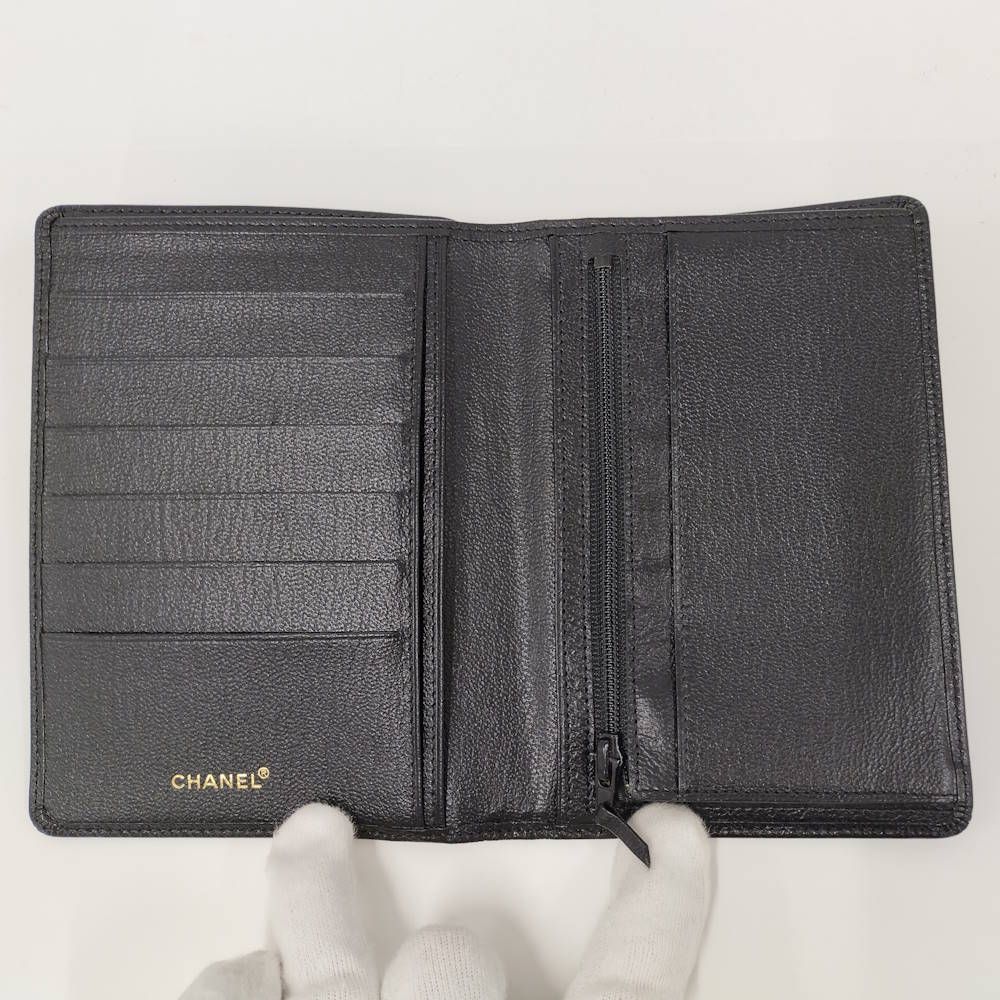 Chanel Bifold Wallet Compact Leather Black — view 2