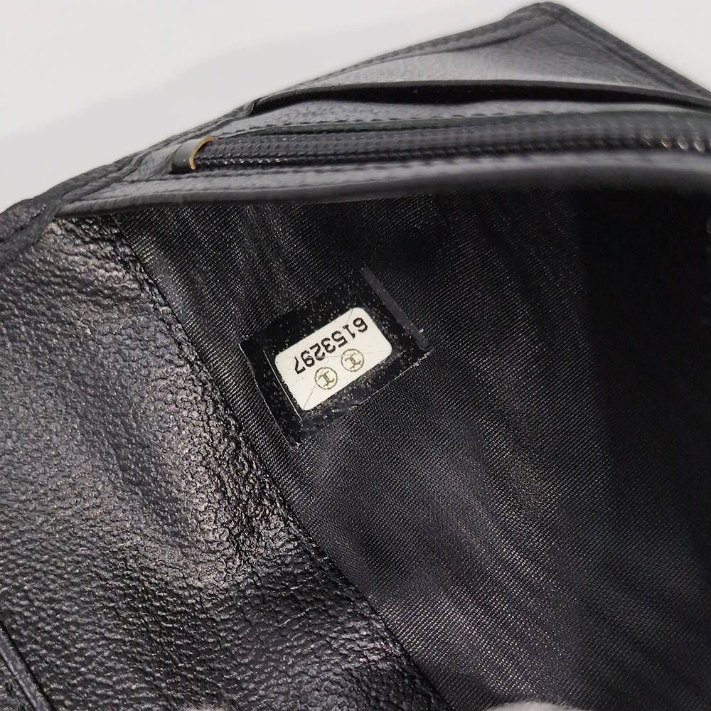 Chanel Bifold Wallet Compact Leather Black — view 8