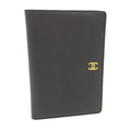 Chanel Bifold Wallet Compact Leather Black