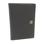 Chanel Bifold Wallet Compact Leather Black