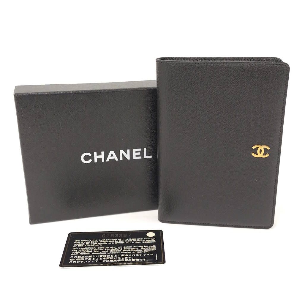 Chanel Bifold Wallet Compact Leather Black — view 9