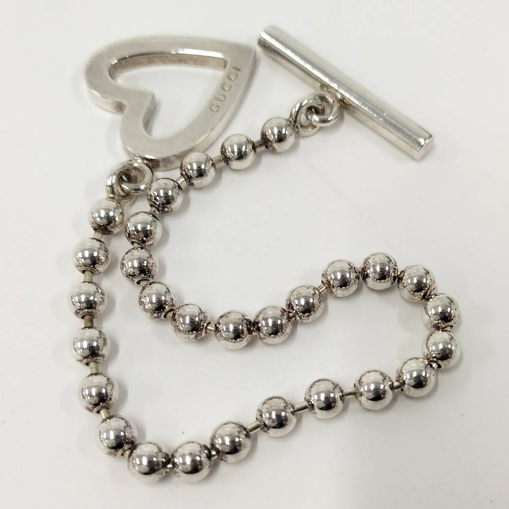 Gucci Open Heart Ball Chain Bracelet — view 9