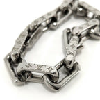 Louis Vuitton Bracelet Monogram Chain Plated Silver — view 6