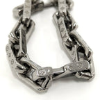 Louis Vuitton Bracelet Monogram Chain Plated Silver — view 5