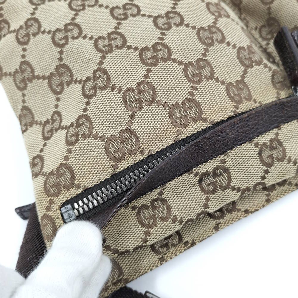 Gucci Belt Bag GG Canvas Leather Brown — view 8