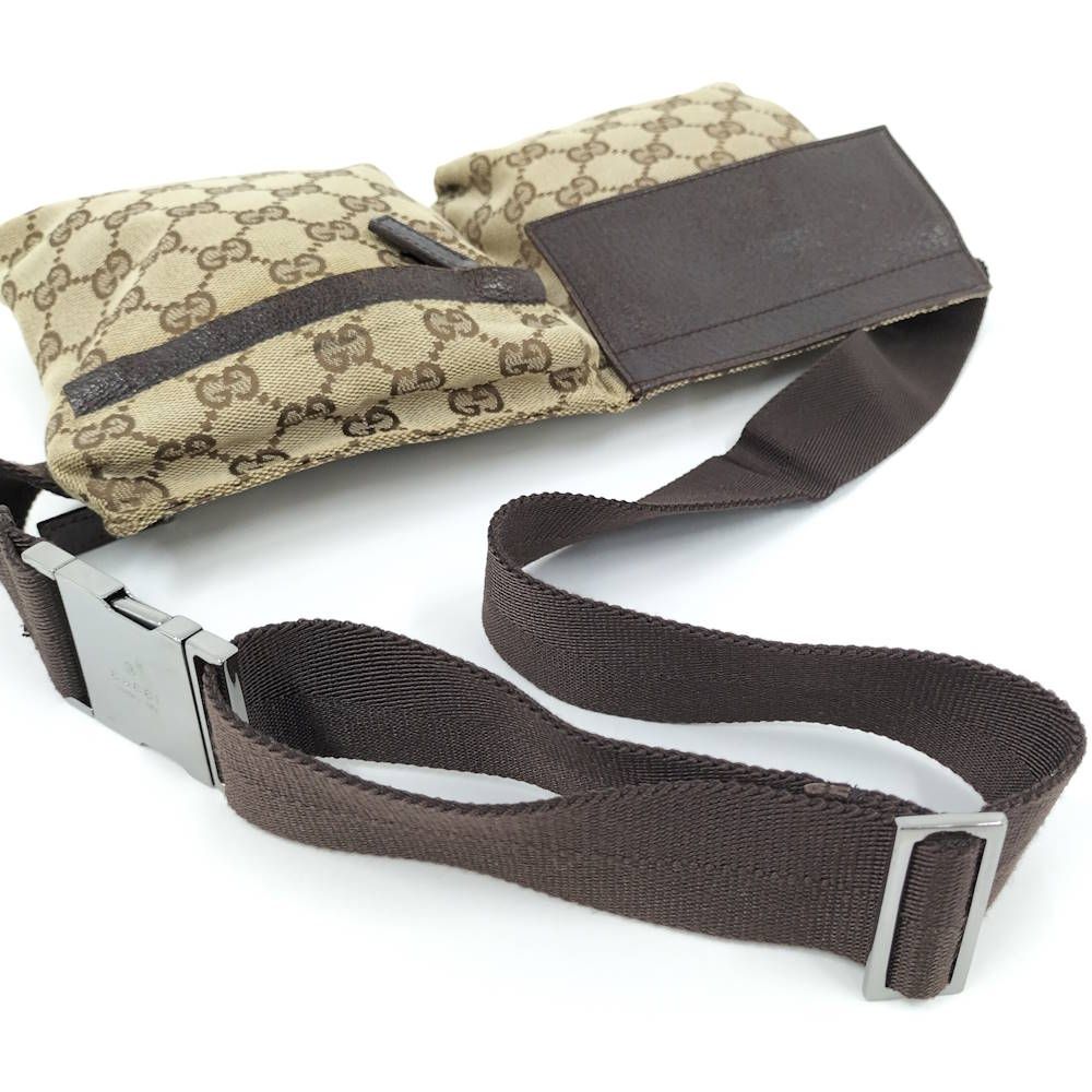 Gucci Belt Bag GG Canvas Leather Brown — view 6
