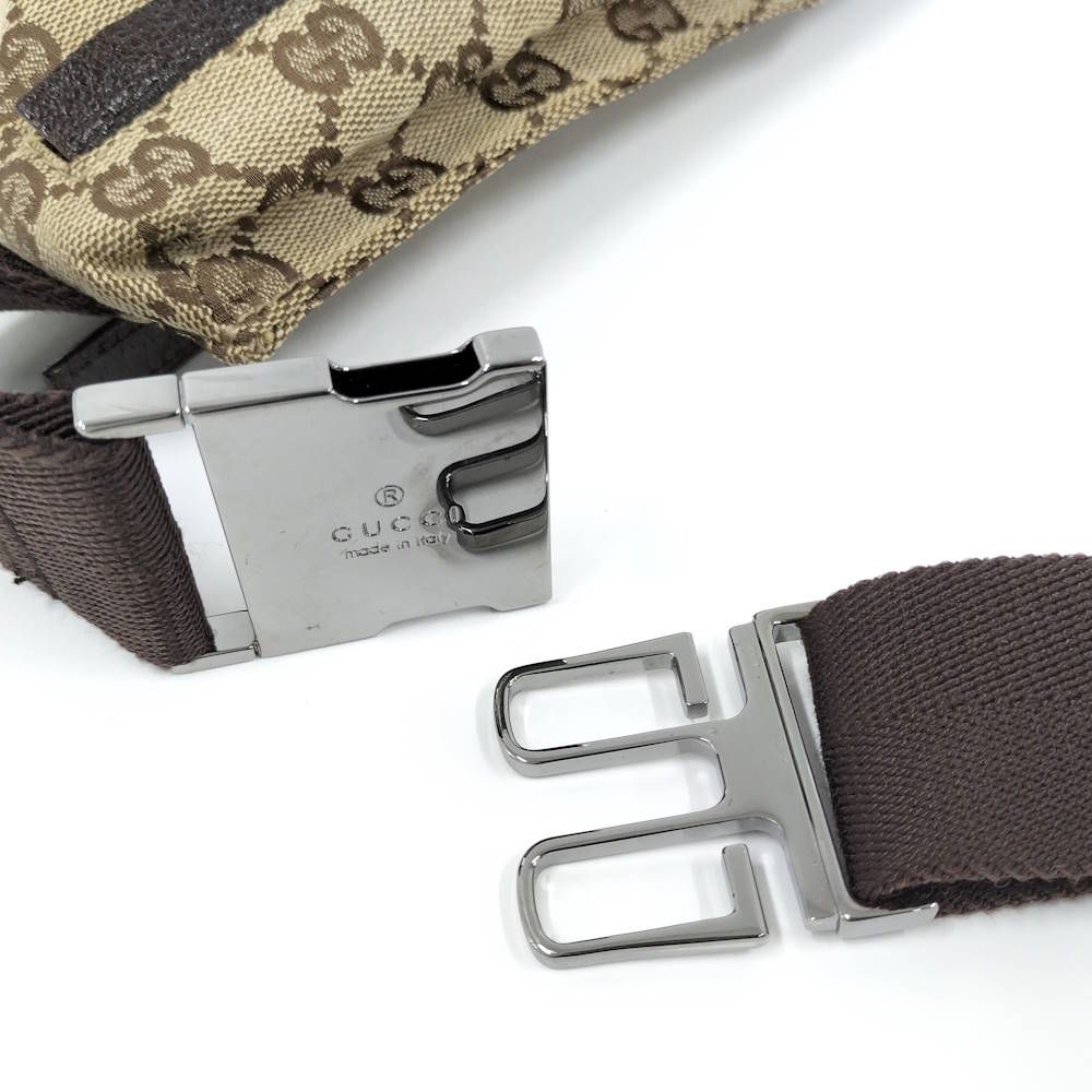 Gucci Belt Bag GG Canvas Leather Brown — view 7