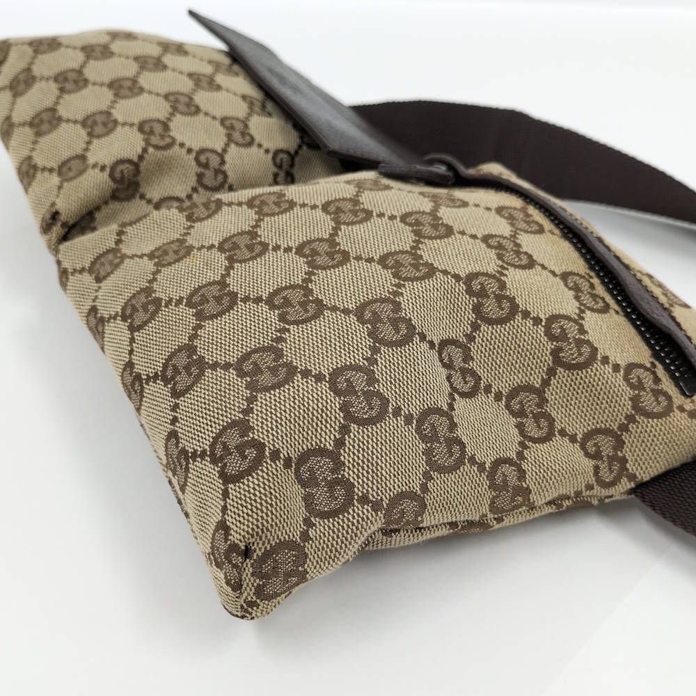 Gucci Belt Bag GG Canvas Leather Brown — view 3