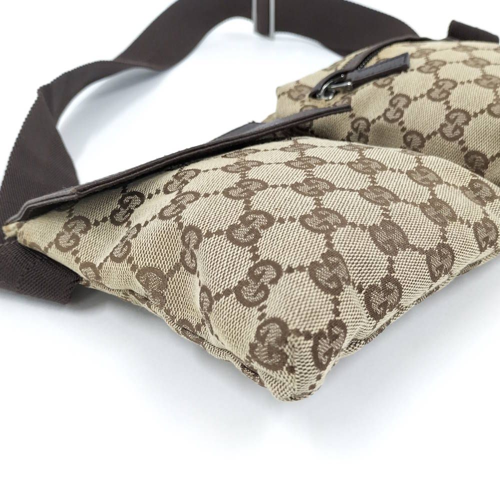 Gucci Belt Bag GG Canvas Leather Brown — view 5