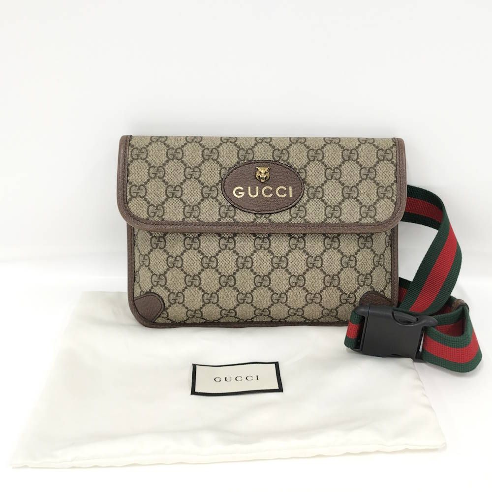 Gucci Belt Bag GG Supreme Sherry Line Brown — view 9