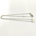 Gucci Square Plate Silver Necklace — view 4