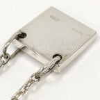 Gucci Square Plate Silver Necklace — view 7