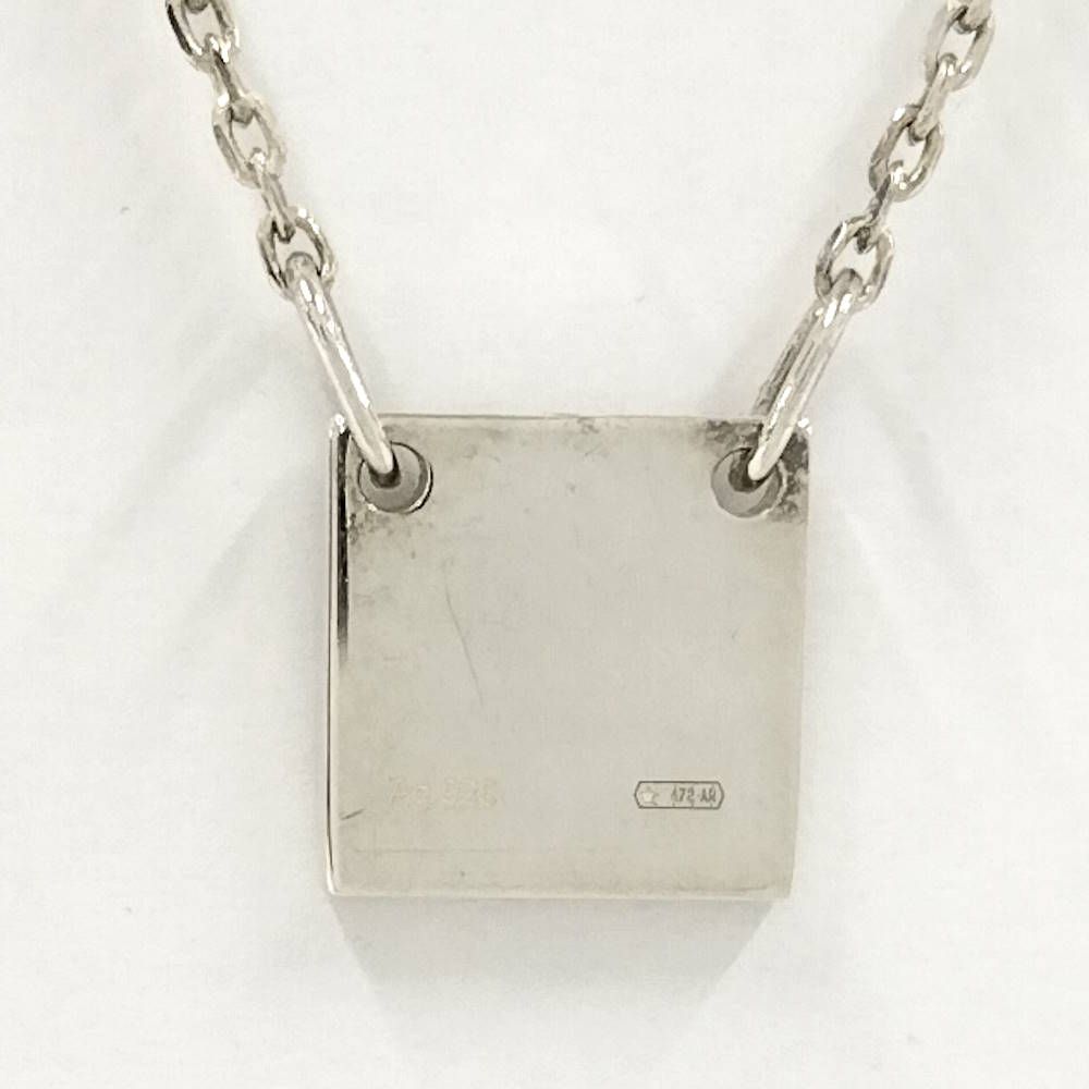Gucci Square Plate Silver Necklace — view 2
