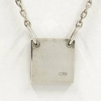 Gucci Square Plate Silver Necklace — view 2