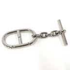 Hermes Key Ring Chaine D'ancre Plated Silver