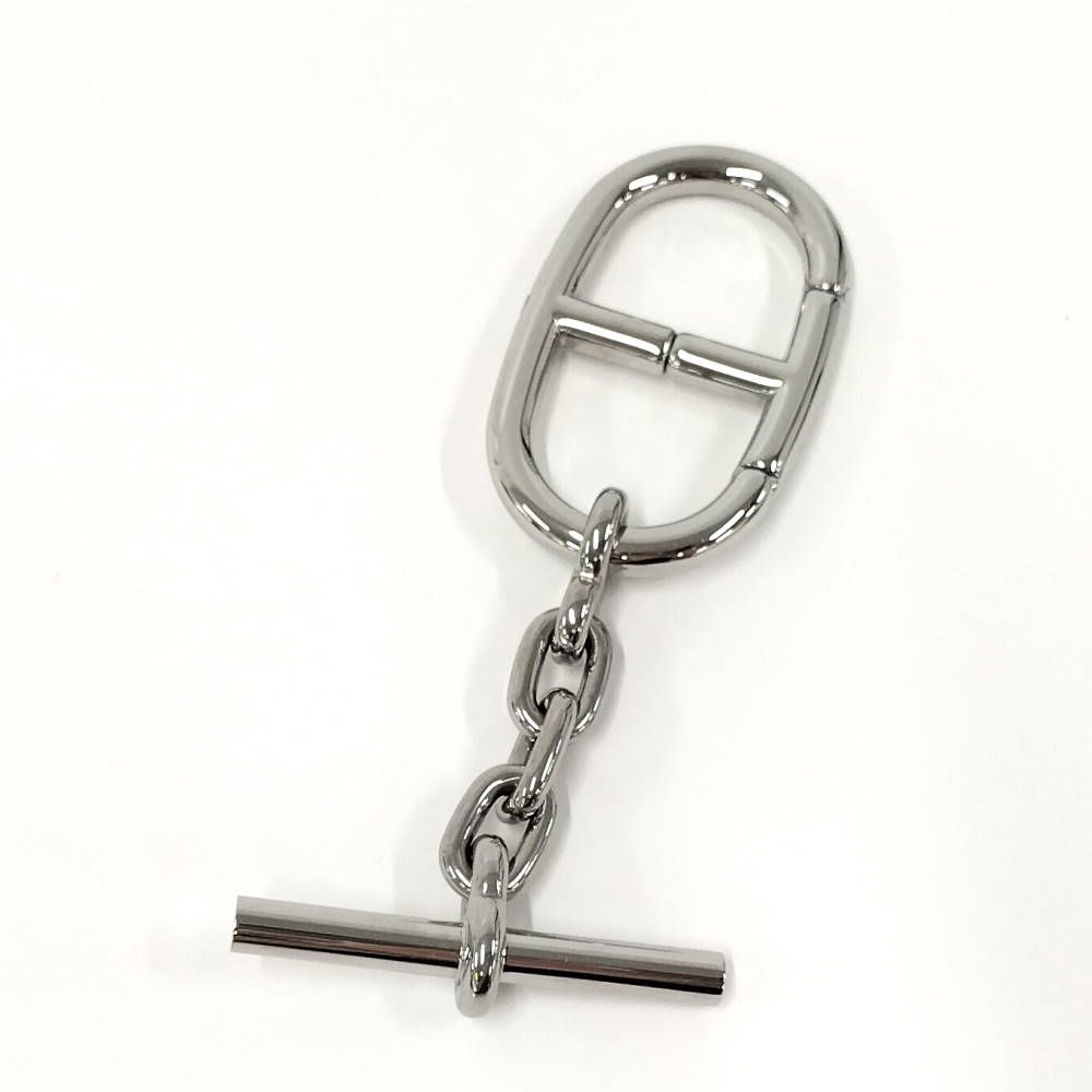 Hermes Key Ring Chaine D'ancre Plated Silver — view 2
