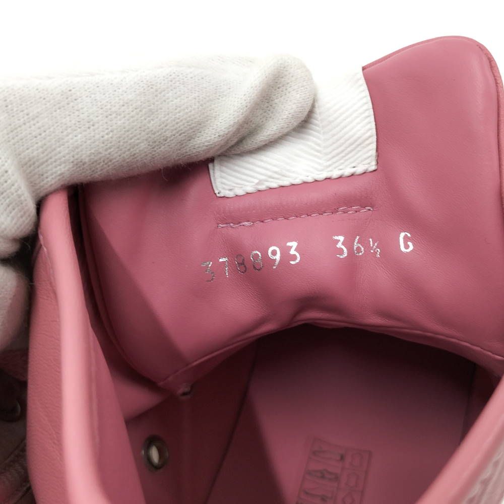 Gucci Studs Sneakers 36.5) Leather Pink Silver — view 8