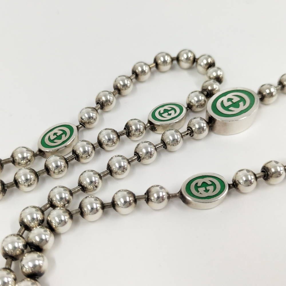 Gucci Interlocking Ball Chain Necklace — view 4