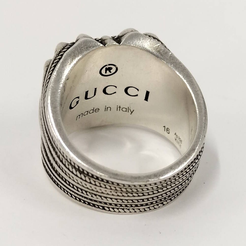Gucci Ring GG Heart 925 Sterling Silver — view 3