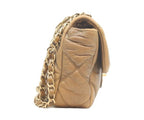 Chanel Vintage Brown Calf Bubble Quilt Gold Chain Shoulder — view 4