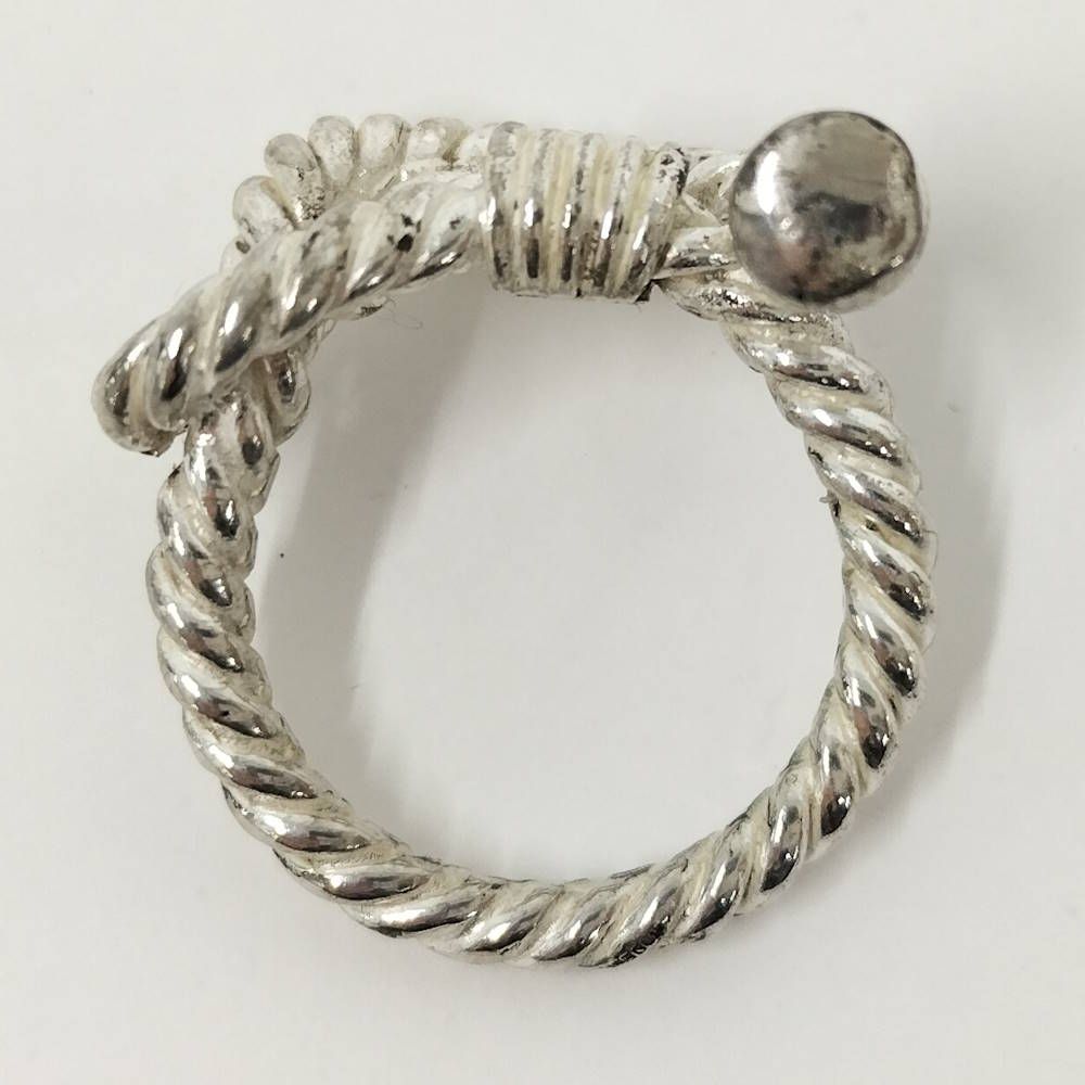 Hermes Ring Vintage O-dienne Silver — view 7