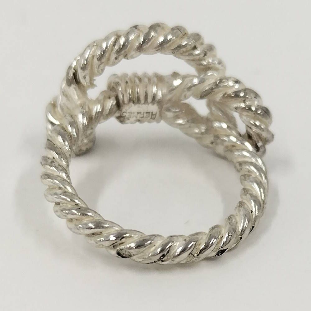 Hermes Ring Vintage O-dienne Silver — view 4