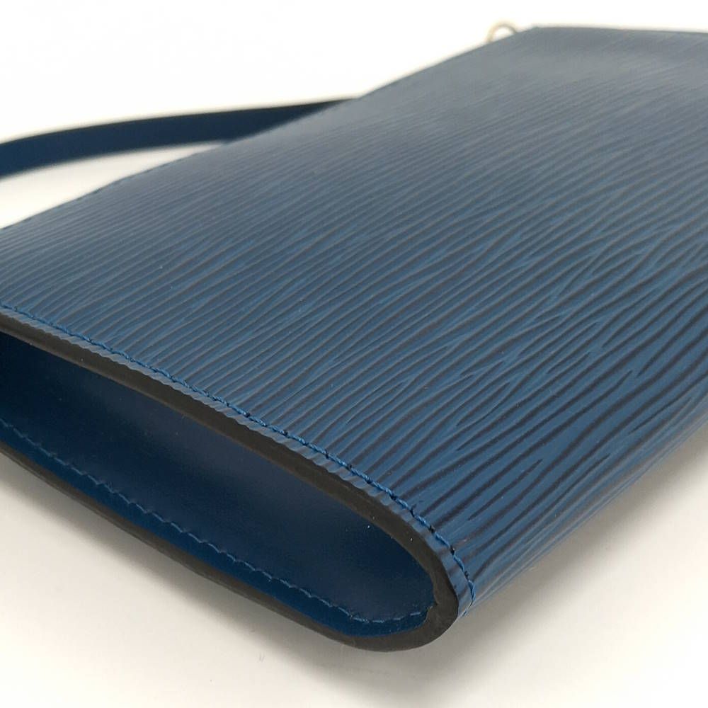 Louis Vuitton Pochette Epi Toledo Blue Shoulder — view 5