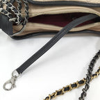 Chanel Gabriel de Small Hobo Shoulder Bag Leather Beige Black — view 7