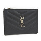 Saint Laurent Compact Wallet Leather Black