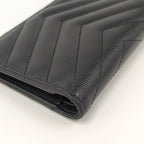 Saint Laurent Compact Wallet Leather Black — view 4