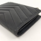 Saint Laurent Compact Wallet Leather Black — view 5
