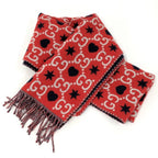 Gucci GG Heart Pattern Reversible Scarf — view 6