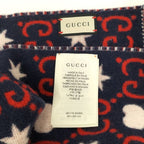 Gucci GG Heart Pattern Reversible Scarf — view 4