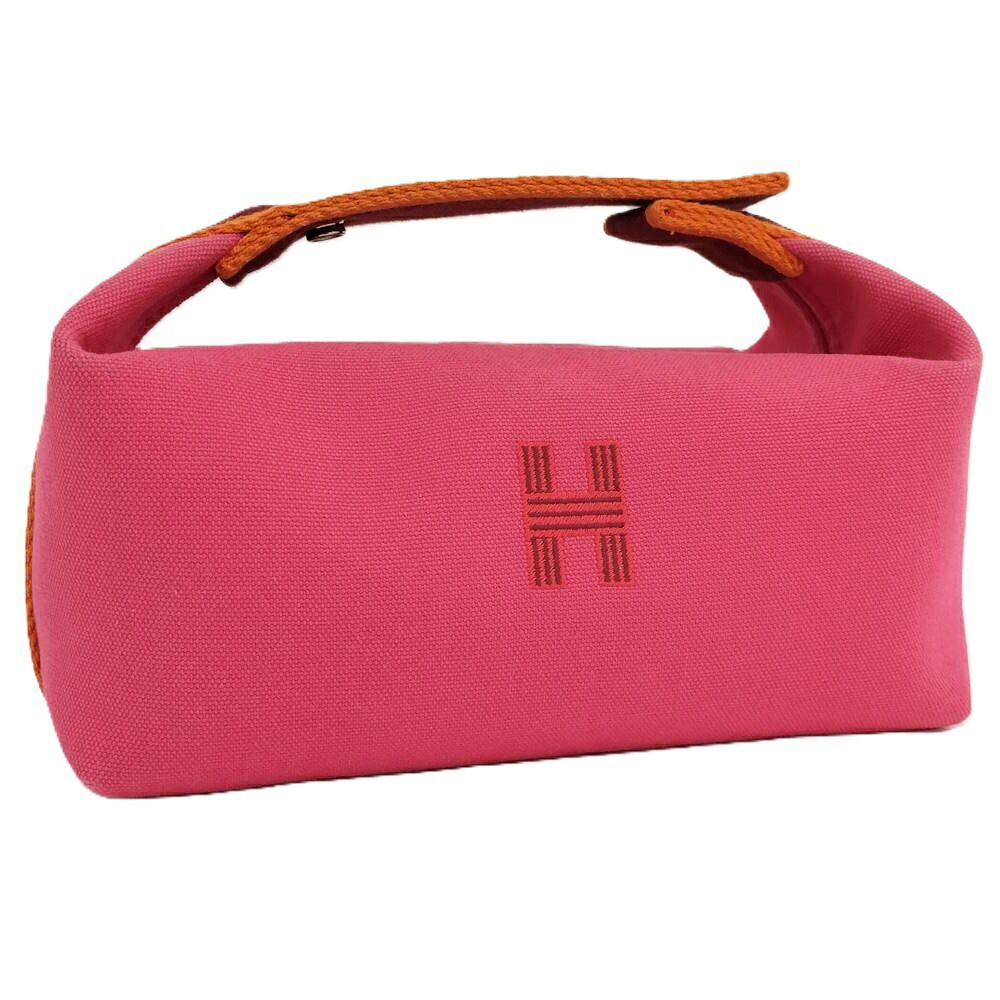Hermes Bride-a-Brac PM Handbag Canvas Pink