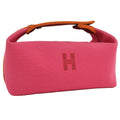 Hermes Bride-a-Brac PM Handbag Canvas Pink