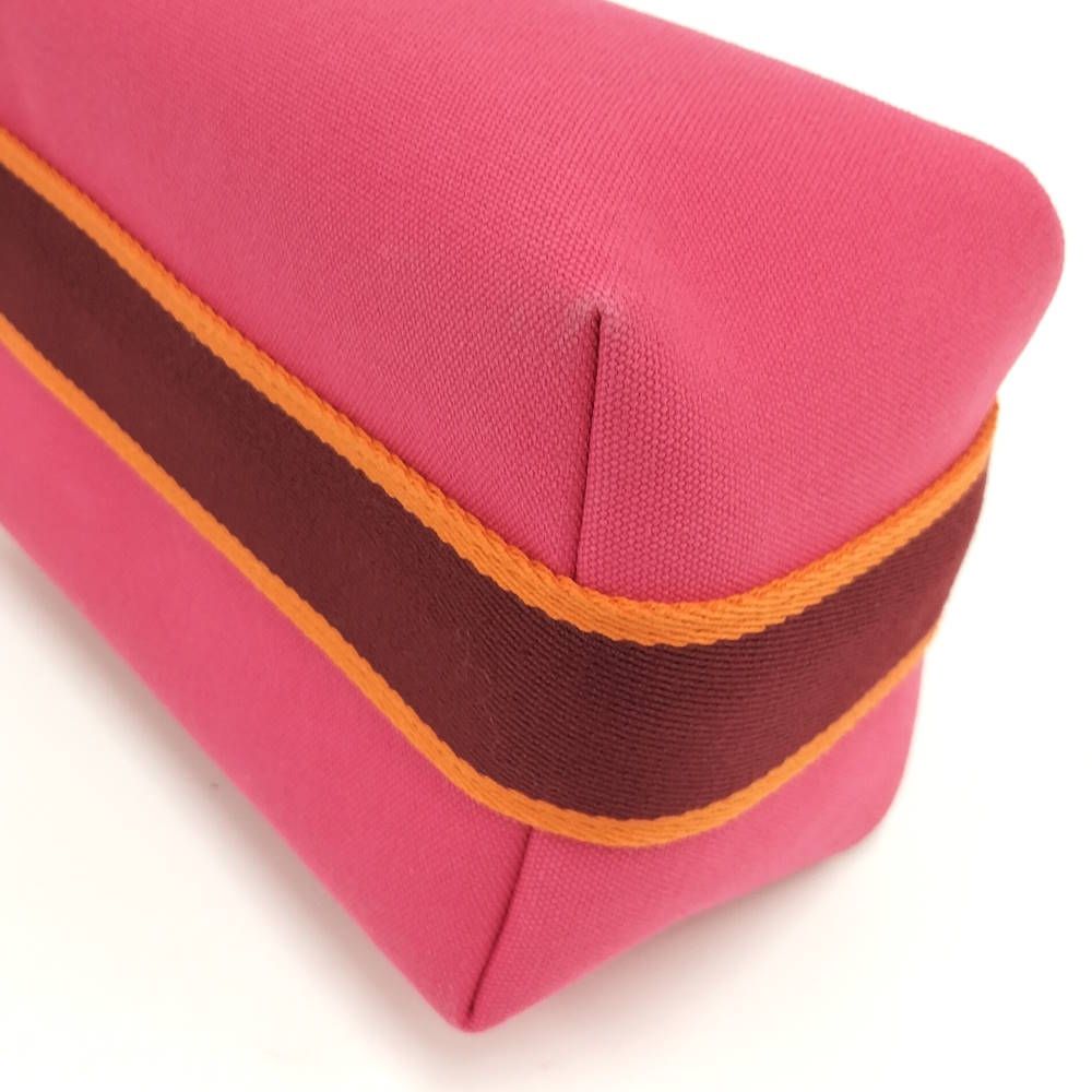 Hermes Bride-a-Brac PM Handbag Canvas Pink — view 5