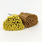 Hermes Carmen Unodos Key Ring Leather Yellow Brown — view 4