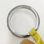 Hermes Carmen Unodos Key Ring Leather Yellow Brown — view 7
