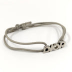 Dior Leather Cord Bracelet Logo — view 2