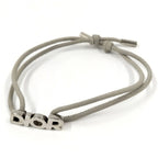 Dior Leather Cord Bracelet Logo
